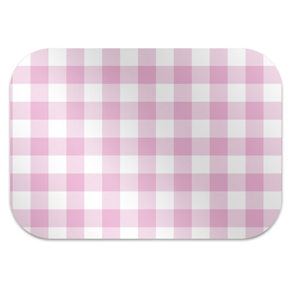 Tapis bureau Grille rose