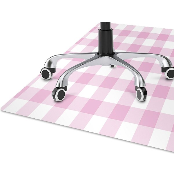 Tapis bureau Grille rose