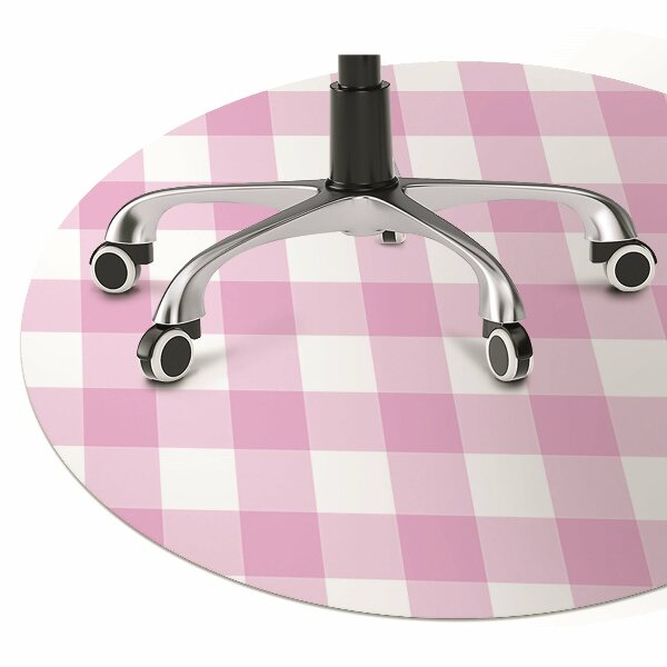 Tapis bureau Grille rose