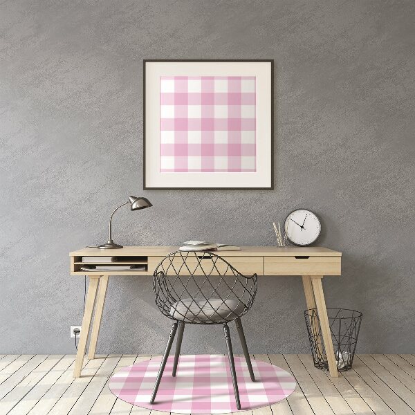Tapis bureau Grille rose