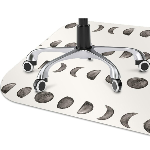 Tapis de chaise de bureau lune