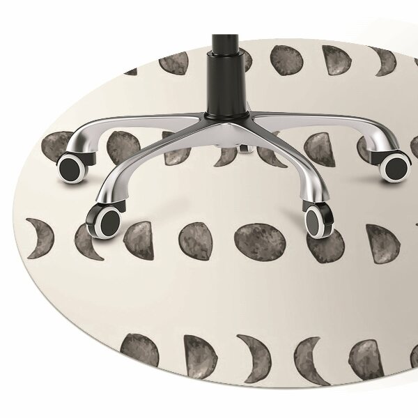 Tapis de chaise de bureau lune