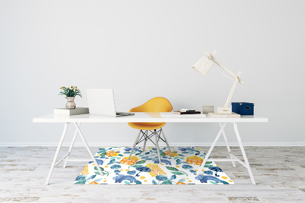 Tapis pour chaise de bureau Hippopotame