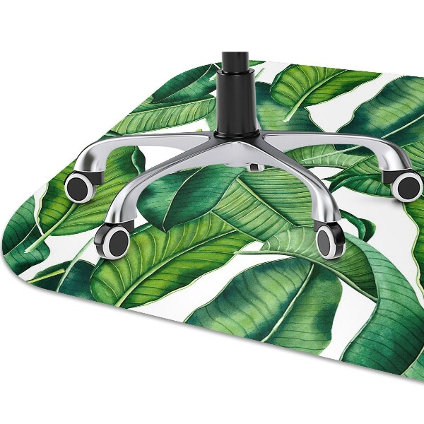 Tapis protection sol Grandes feuilles vertes