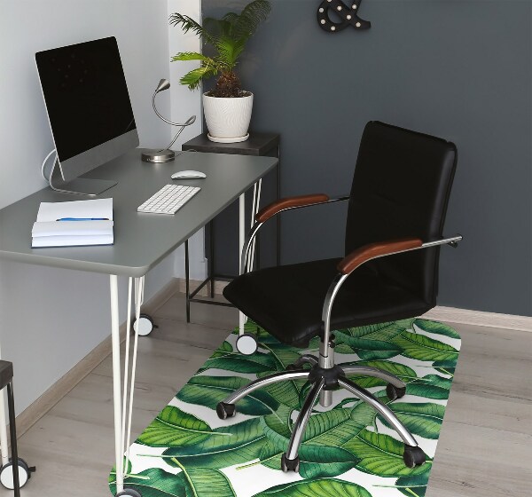 Tapis protection sol Grandes feuilles vertes