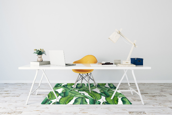 Tapis protection sol Grandes feuilles vertes