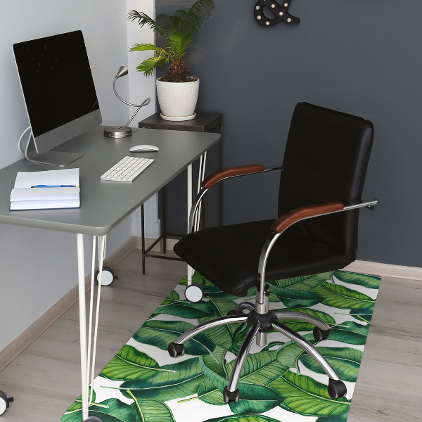 Tapis protection sol Grandes feuilles vertes