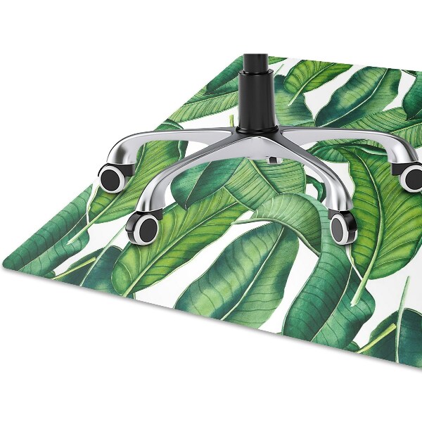 Tapis protection sol Grandes feuilles vertes