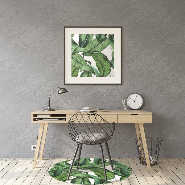 Tapis protection sol Grandes feuilles vertes