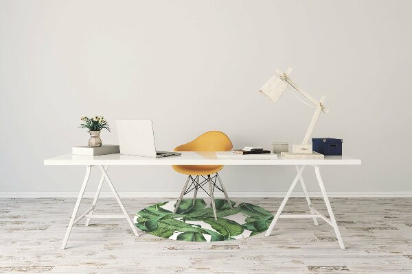 Tapis protection sol Grandes feuilles vertes