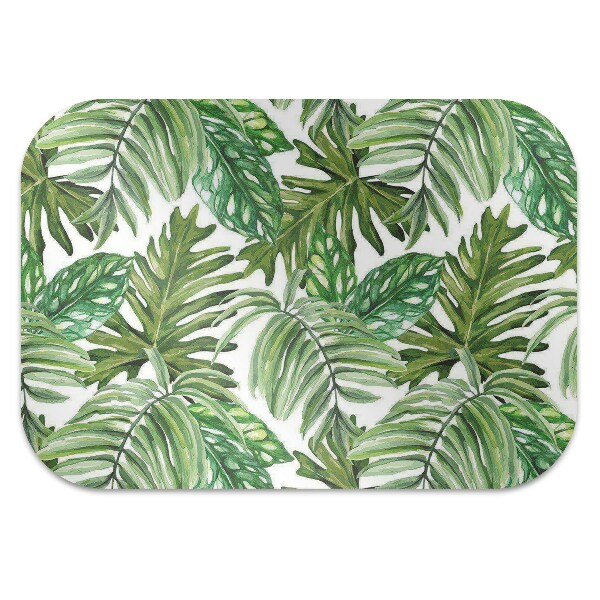 Tapis pour chaise de bureau Feuilles de la jungle