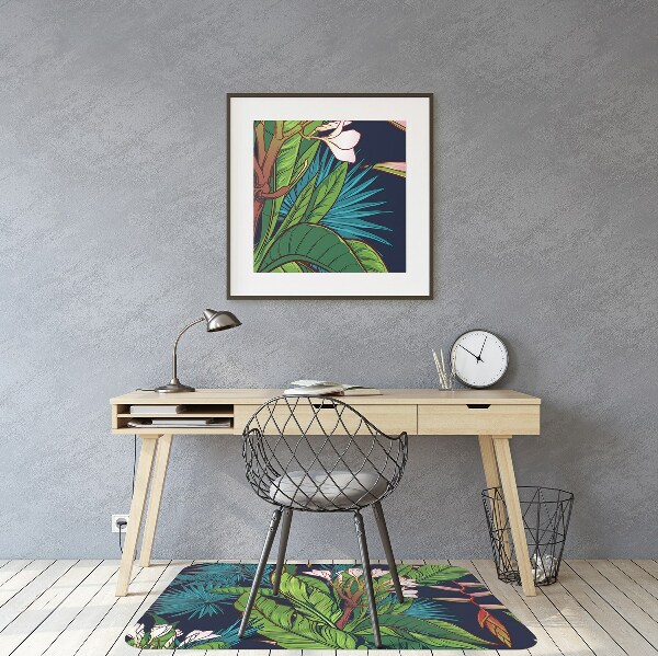 Tapis pour chaise de bureau Jungle tropicale