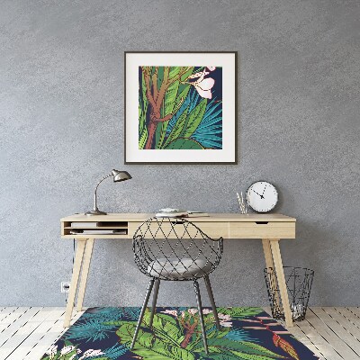 Tapis pour chaise de bureau Jungle tropicale