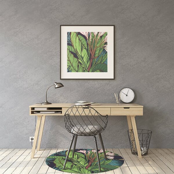 Tapis pour chaise de bureau Jungle tropicale
