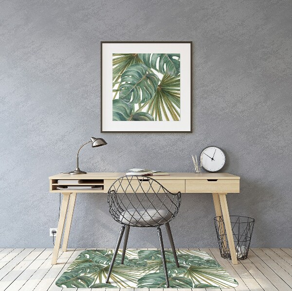 Tapis pour chaise de bureau Plantes exotiques