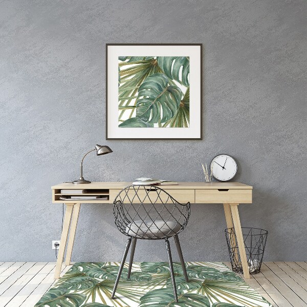 Tapis pour chaise de bureau Plantes exotiques