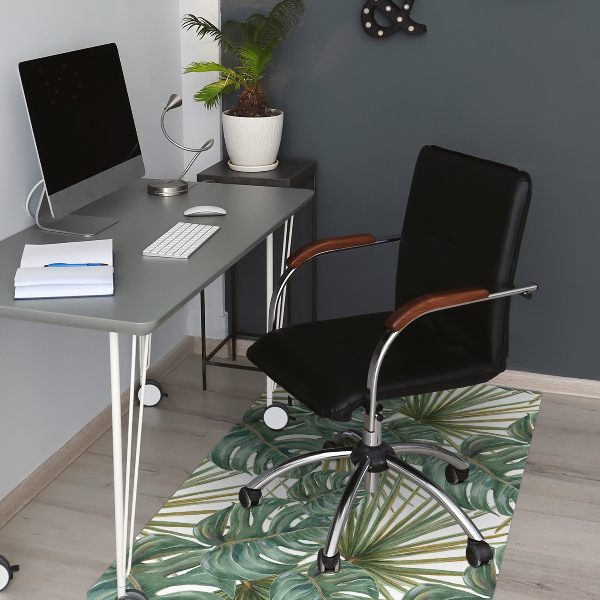 Tapis pour chaise de bureau Plantes exotiques