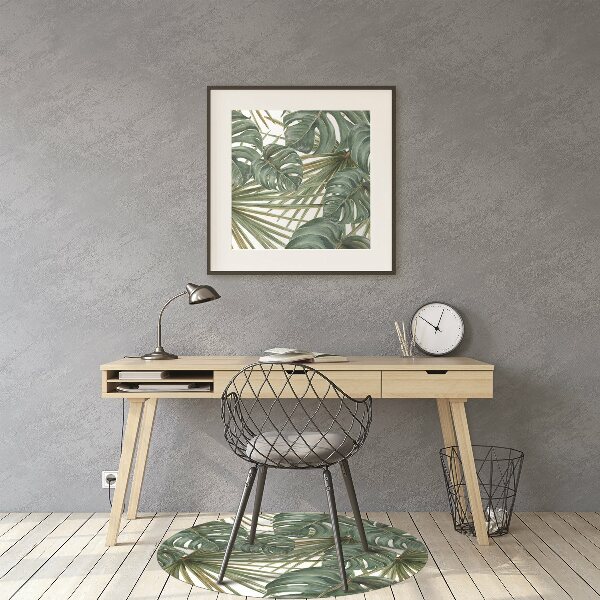 Tapis pour chaise de bureau Plantes exotiques