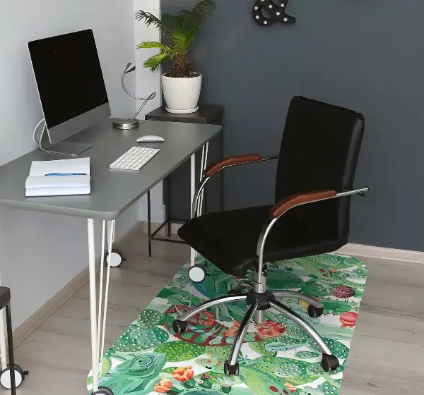 Tapis pour chaise de bureau Caméléons