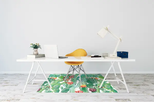 Tapis pour chaise de bureau Caméléons