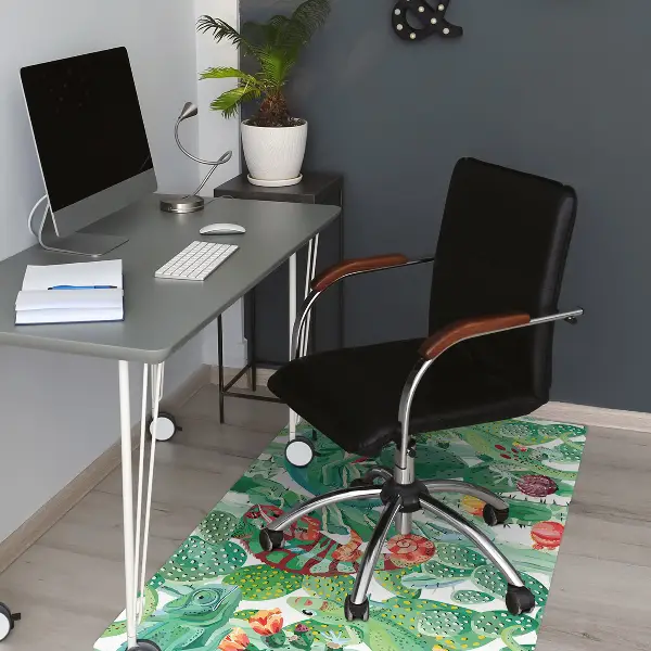 Tapis pour chaise de bureau Caméléons