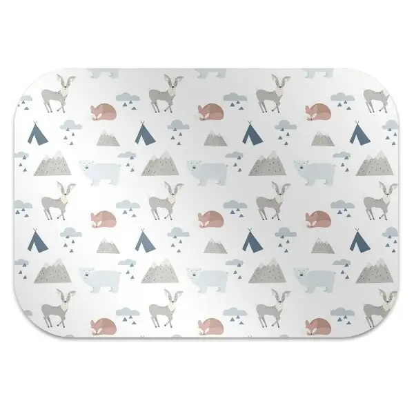 Tapis de chaise de bureau Animaux forestiers