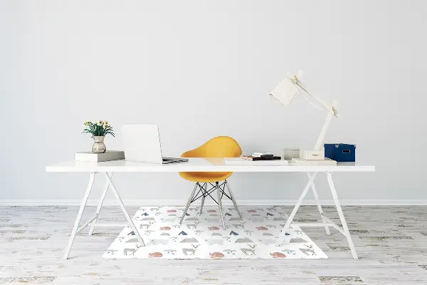 Tapis de chaise de bureau Animaux forestiers