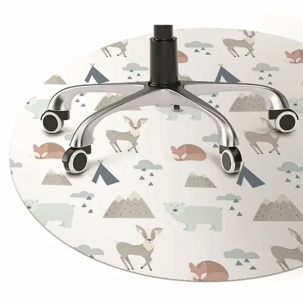 Tapis de chaise de bureau Animaux forestiers