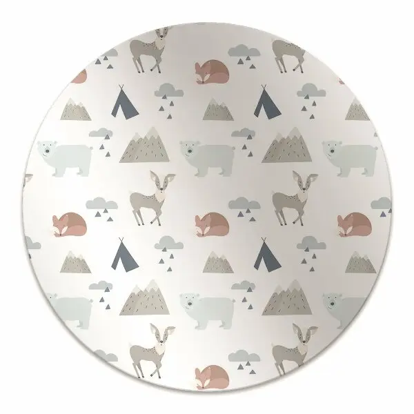 Tapis de chaise de bureau Animaux forestiers