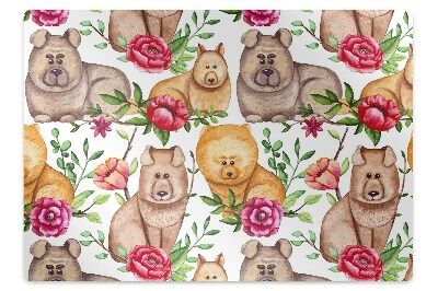Tapis bureau Chow chow chiens