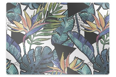 Tapis pour chaise de bureau Feuilles de palmier