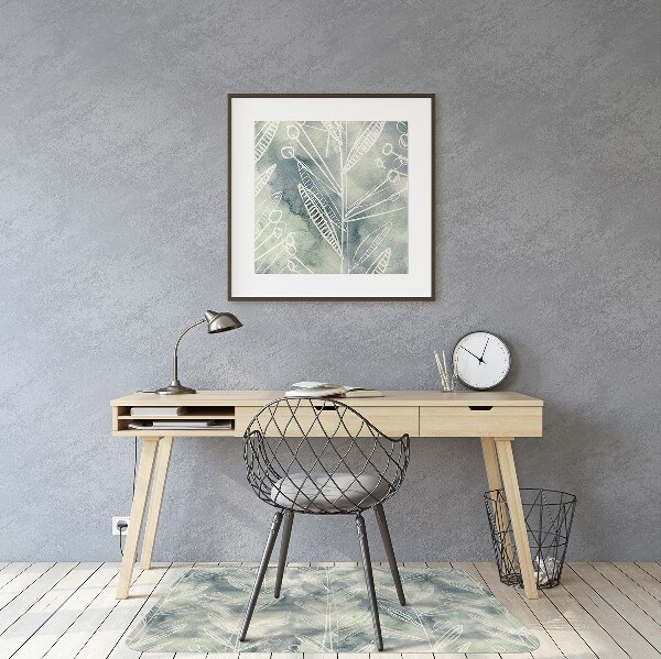 Tapis de chaise de bureau Les plantes