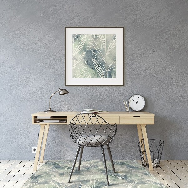 Tapis de chaise de bureau Les plantes