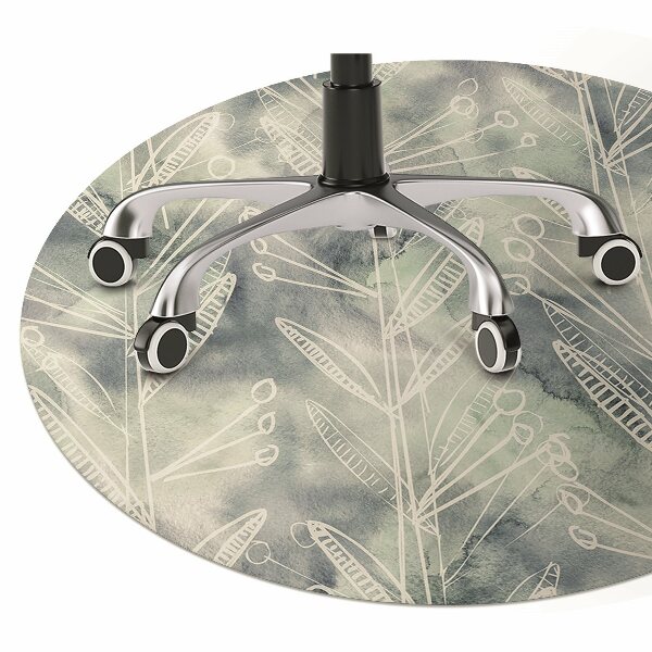 Tapis de chaise de bureau Les plantes