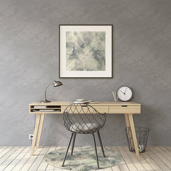 Tapis de chaise de bureau Les plantes