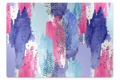 Tapis protection sol Aquarelle d'abstraction