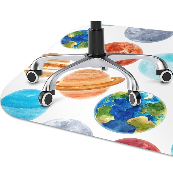 Tapis protège sol Planètes colorées