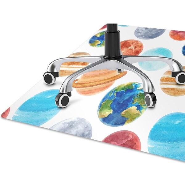 Tapis protège sol Planètes colorées