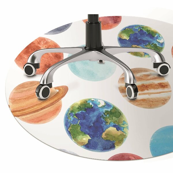 Tapis protège sol Planètes colorées