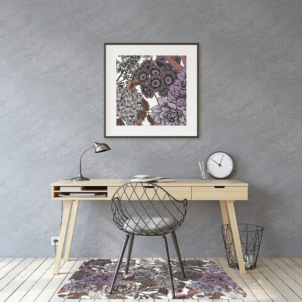 Tapis pour chaise de bureau Un jardin de secrets