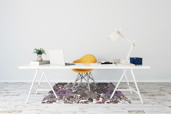 Tapis pour chaise de bureau Un jardin de secrets