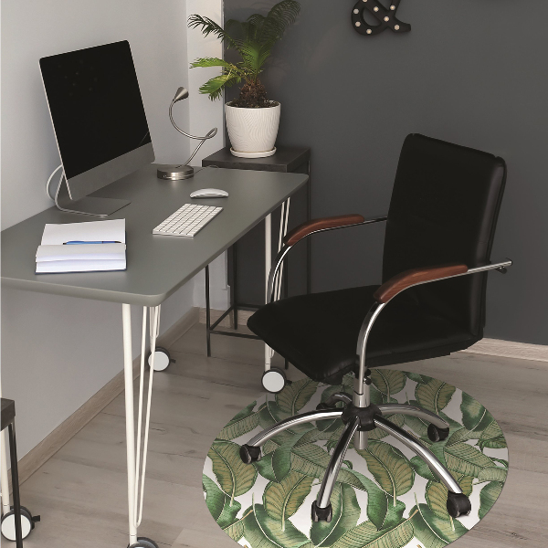 Tapis fauteuil bureau do biura Feuilles botaniques