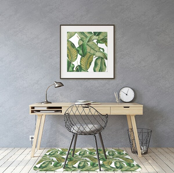 Tapis fauteuil bureau do biura Feuilles botaniques