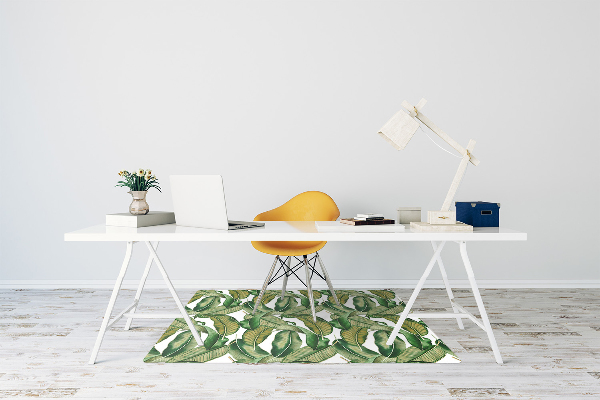 Tapis fauteuil bureau do biura Feuilles botaniques