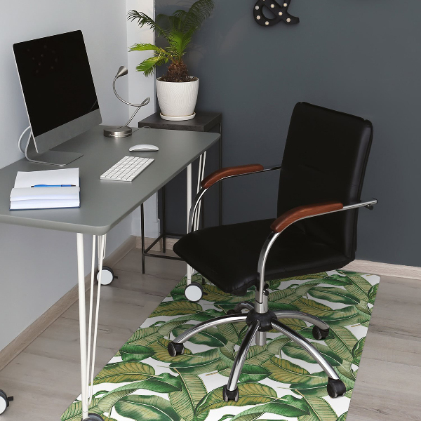 Tapis fauteuil bureau do biura Feuilles botaniques