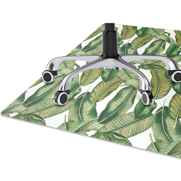 Tapis fauteuil bureau do biura Feuilles botaniques