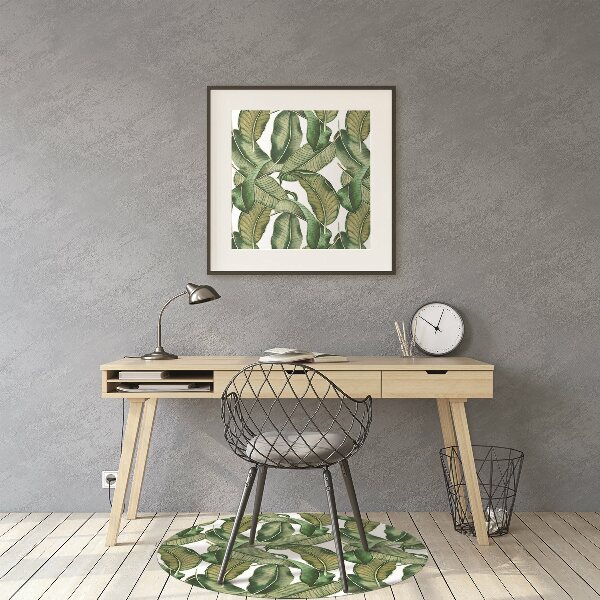 Tapis fauteuil bureau do biura Feuilles botaniques