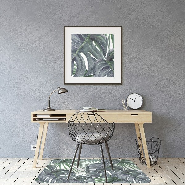 Tapis pour chaise de bureau Plantes exotiques