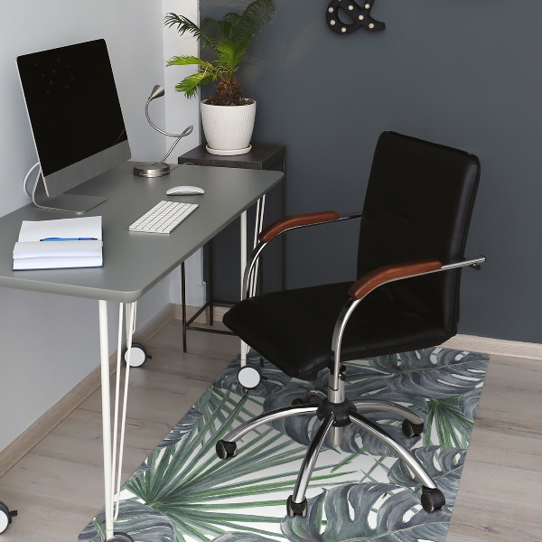 Tapis pour chaise de bureau Plantes exotiques