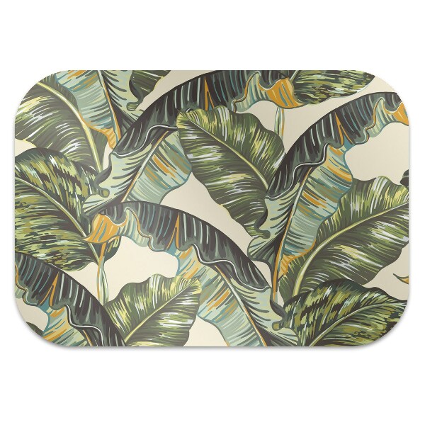 Tapis pour chaise de bureau Feuilles de palmier